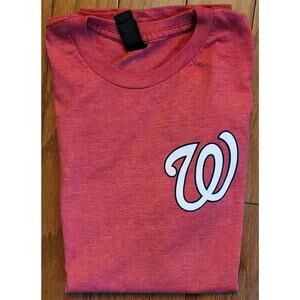 Washington Nationals Employee SoftStyle Shirt Red (Womens Small) Baseball Ladies
